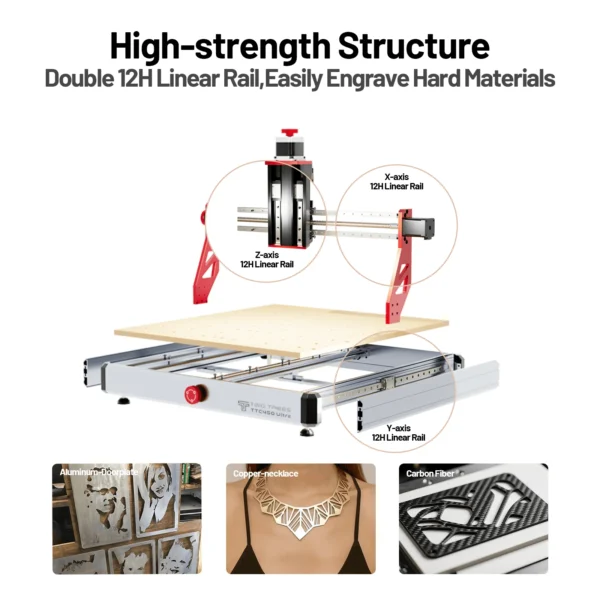 450Ultra_12 Twotrees TTC450 Ultra CNC harrastajale